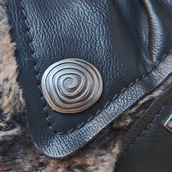 Rieker Faux Fur Wedge Black Booties Size 8 - Picture 12 of 14